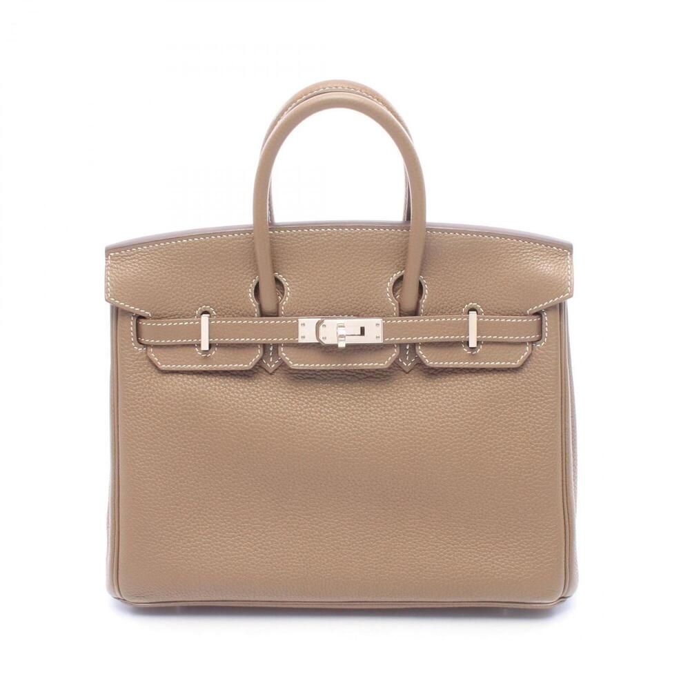 Hermes Birkin 25 Handbag, Leather, Togo Women's, Gray